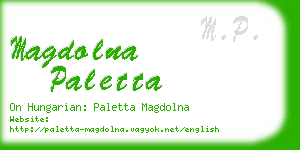 magdolna paletta business card